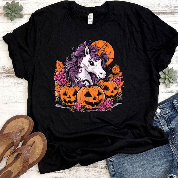 Halloween Unicorn DTF Transfer