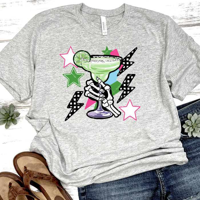 Day Of The Dead Margarita DTF Transfer