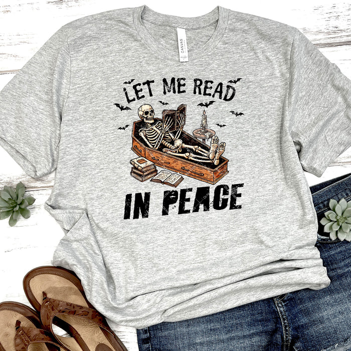 Let Me Read In Peace DTF Transfer