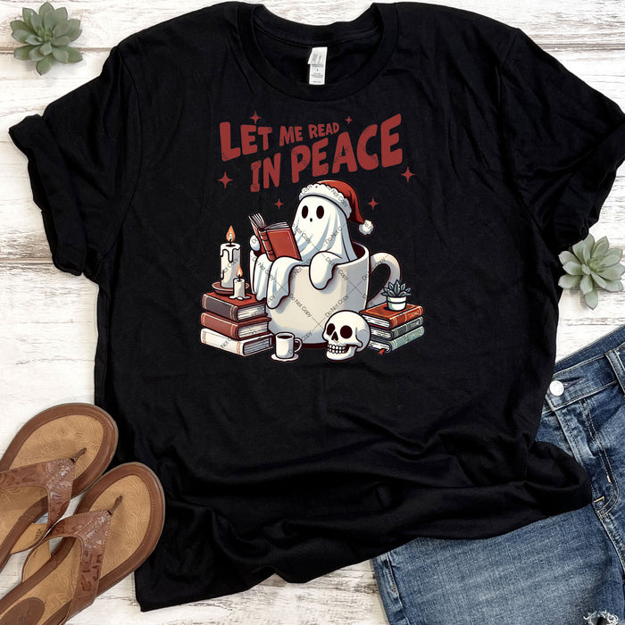 Let Me Read In Peace DTF Transfer