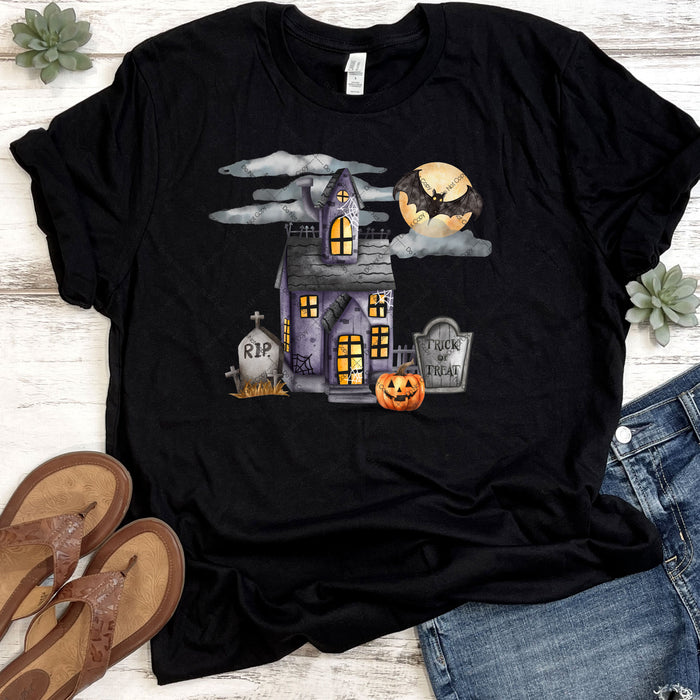 Haunted House DTF Transfer