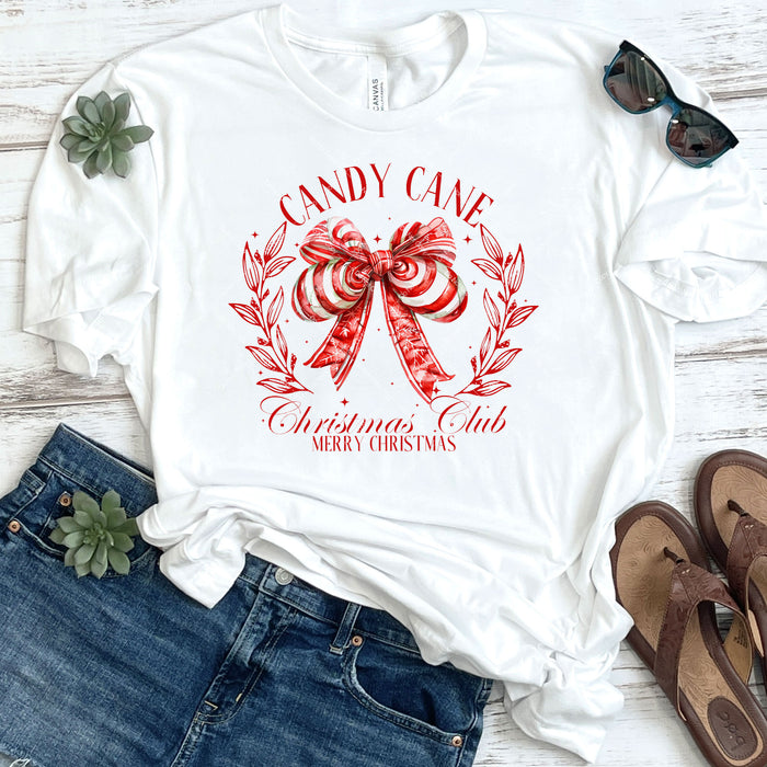 Candy Cane Christmas Club DTF Transfer