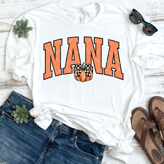 Fall Pumpkin NANA DTF Transfer