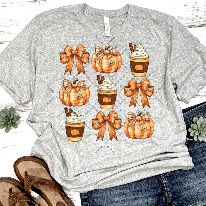 Coquette Pumpkin Spice Latte DTF Transfer