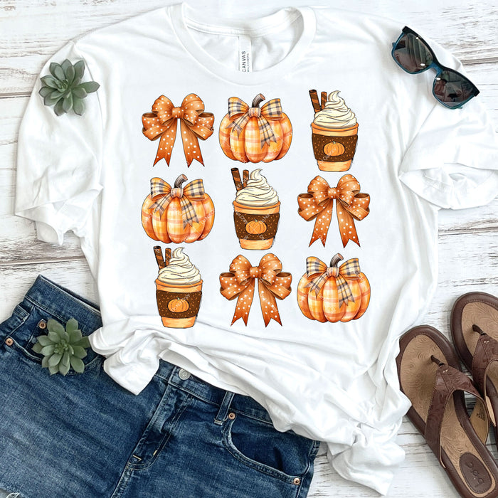 Coquette Pumpkin Spice Latte DTF Transfer