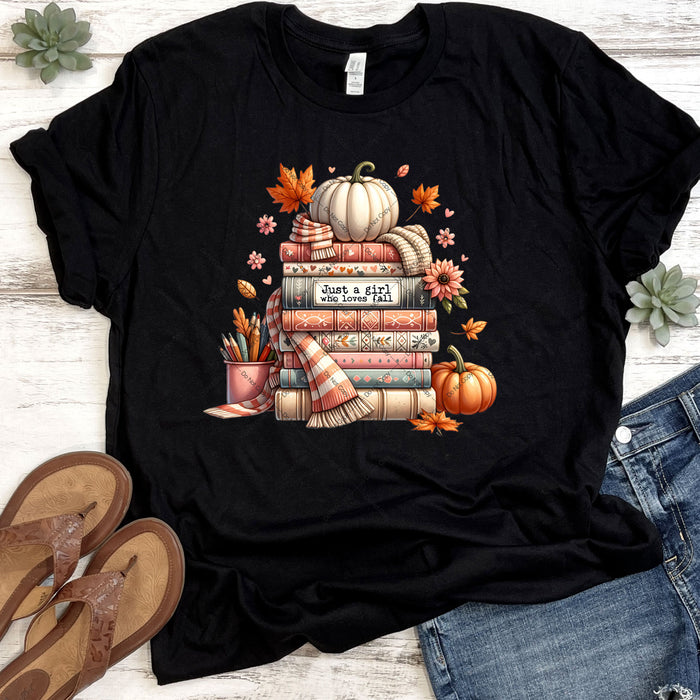 Just A Girl Who Loves Fall DTF Transfer