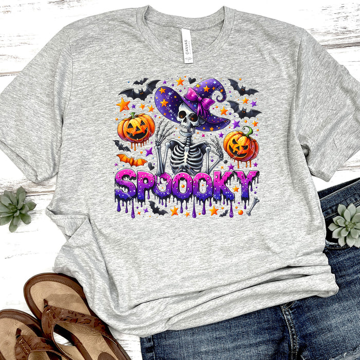 Spooky Skeleton Witch DTF Transfer