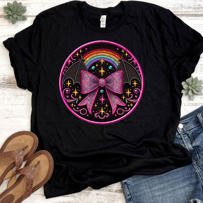 Halloween Rainbow Bat DTF Transfer