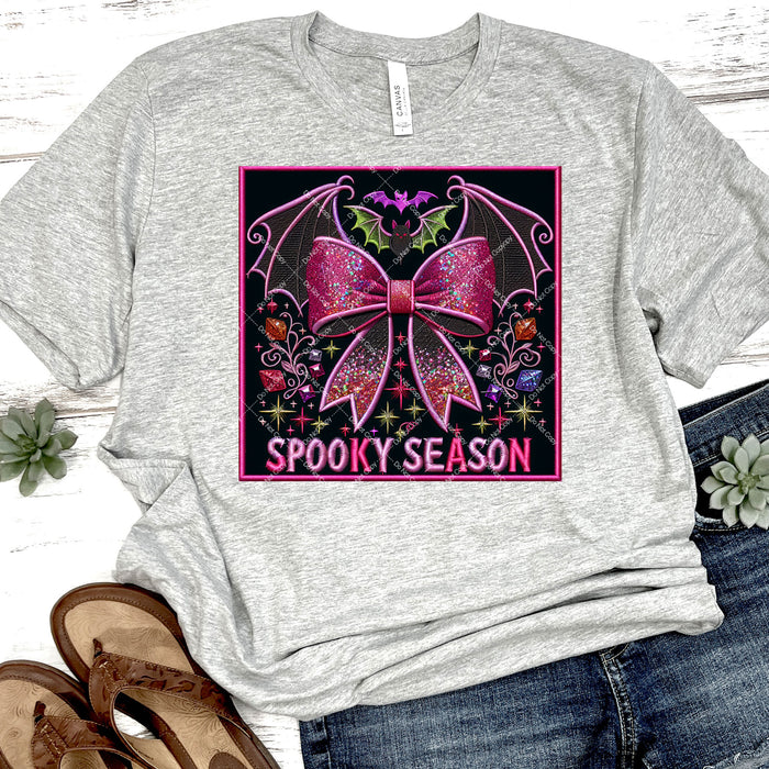 Spooky Season Bow DTF Transfer