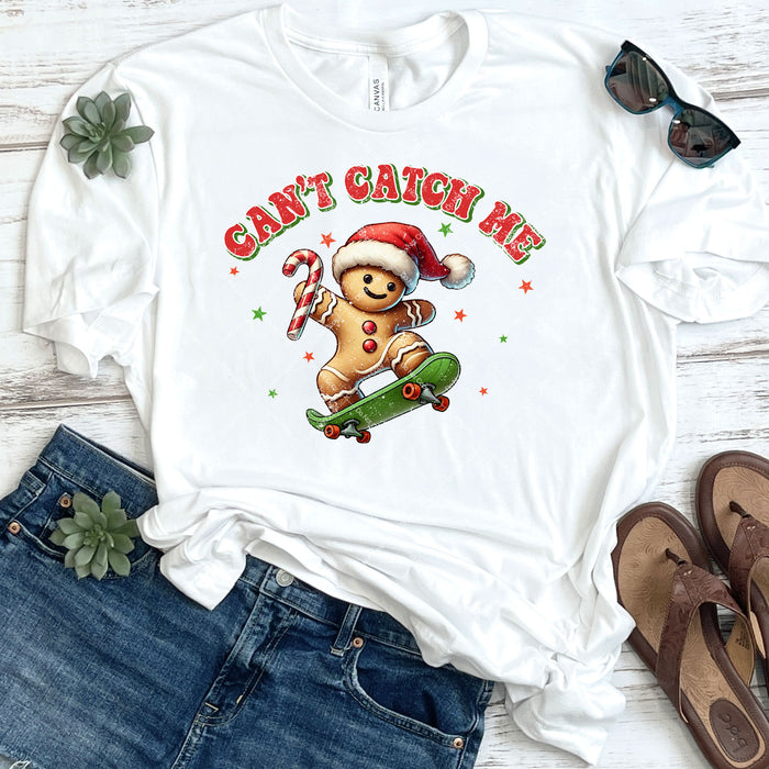 Can't Catch Me Cookie Skateboarder DTF Transfer