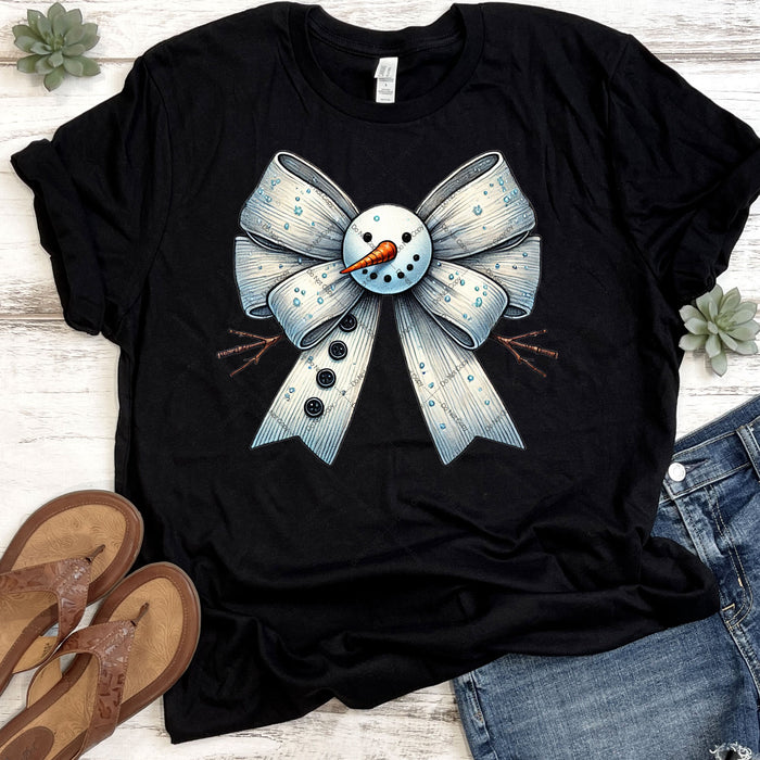 Snowman Bow DTF Transfer