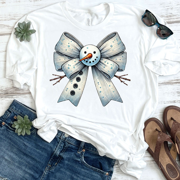 Snowman Bow DTF Transfer