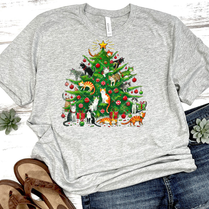 Kitty Cats Christmas Tree DTF Transfer