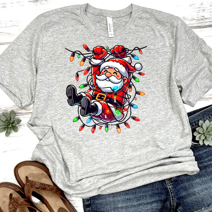 Tangled Up Santa DTF Transfer