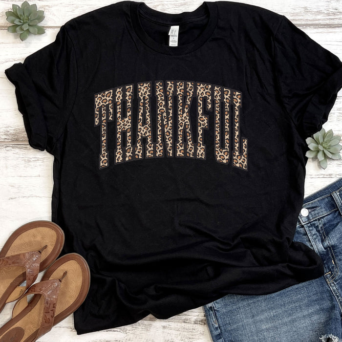 Leopard Print THANKFUL DTF Transfer
