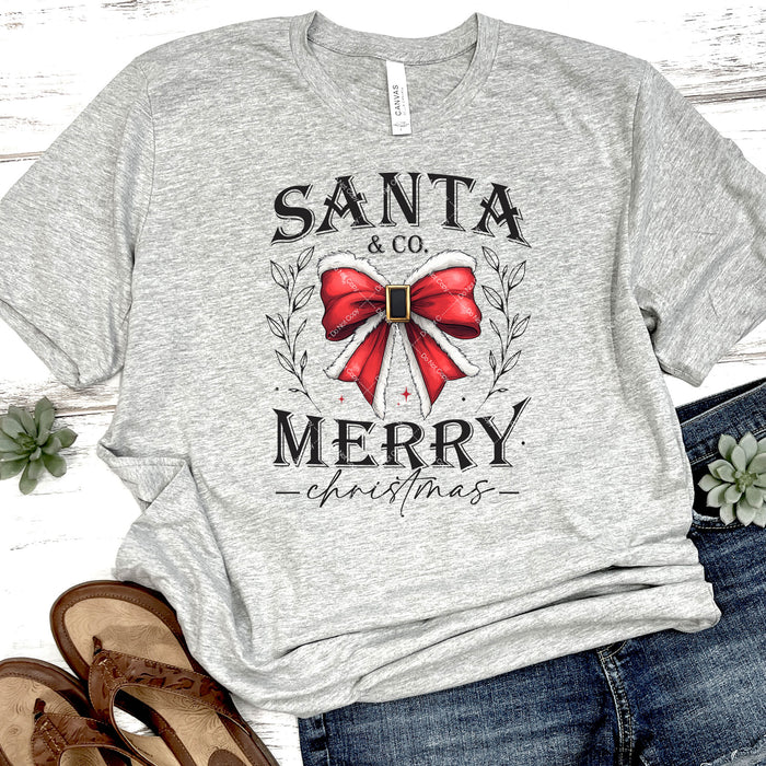 Santa & Co. Merry Christmas DTF Transfer