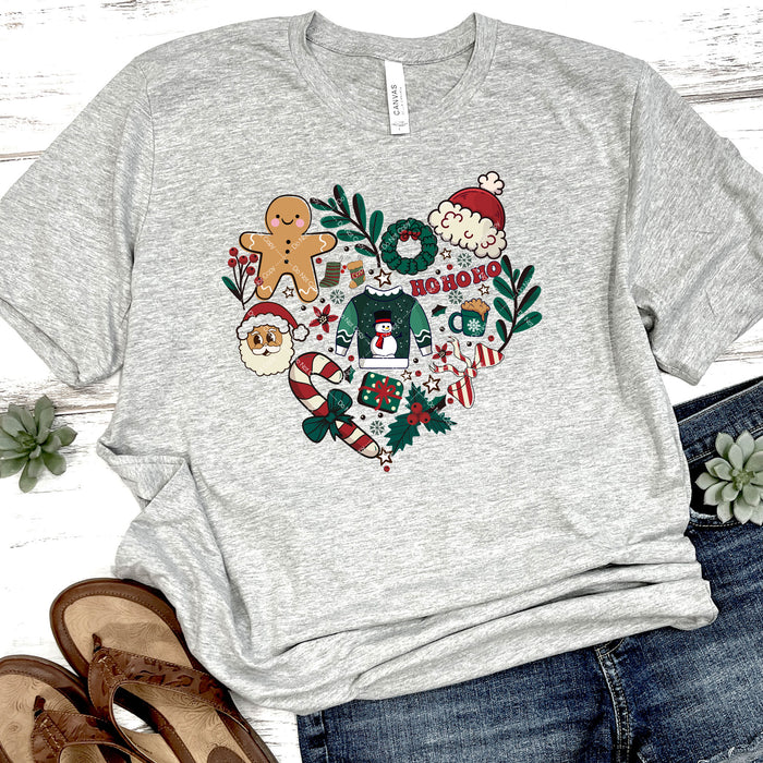 Christmas Heart DTF Transfer