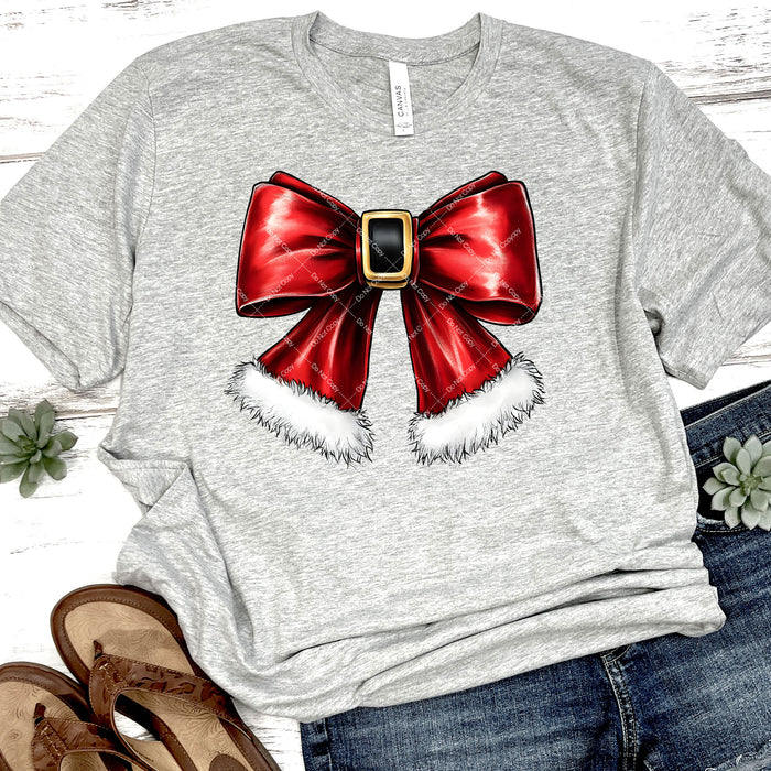 Coquette Santa Claus Bow DTF Transfer