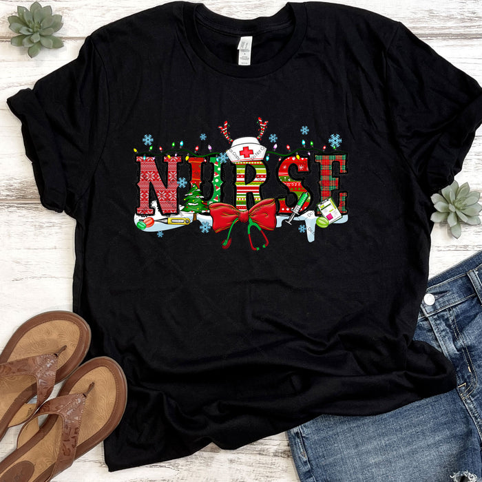 Christmas Nurse DTF Transfer
