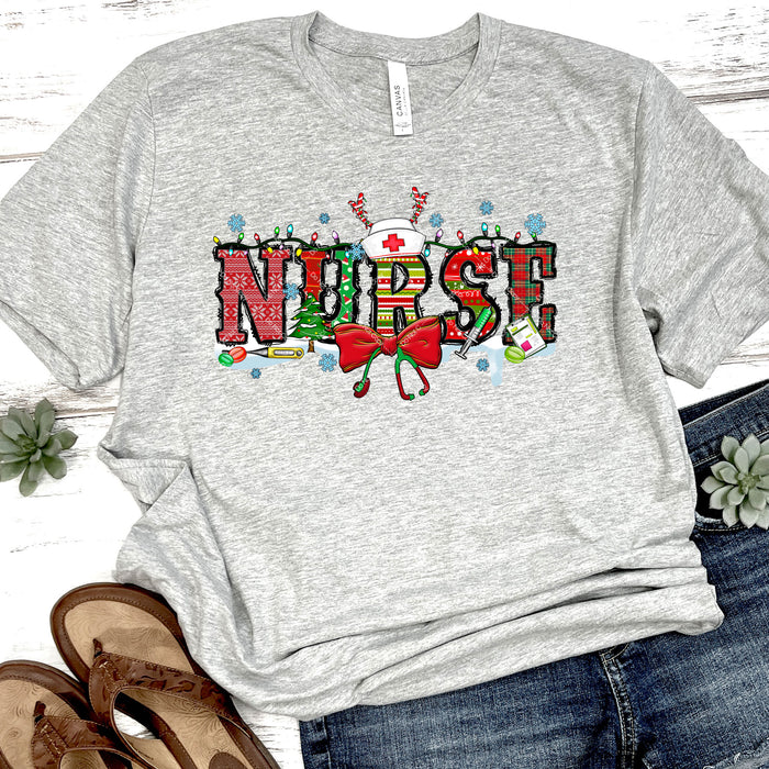 Christmas Nurse DTF Transfer