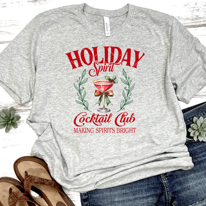 Holiday Spirit Cocktail Club DTF Transfer