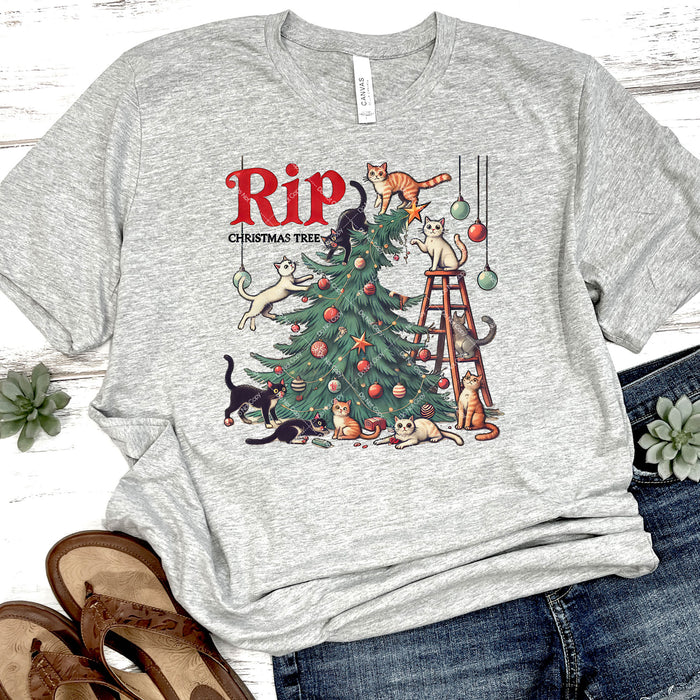 RIP Christmas Tree DTF Transfer