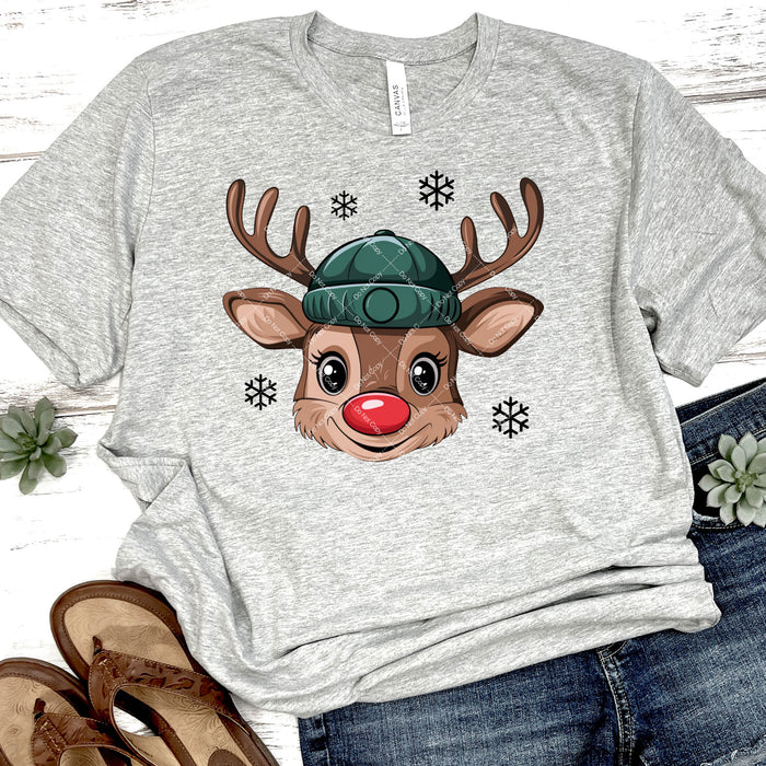 Little Boy Reindeer DTF Transfer