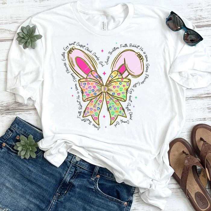 Coquette Easter Rabbit Ears DTF Transfer