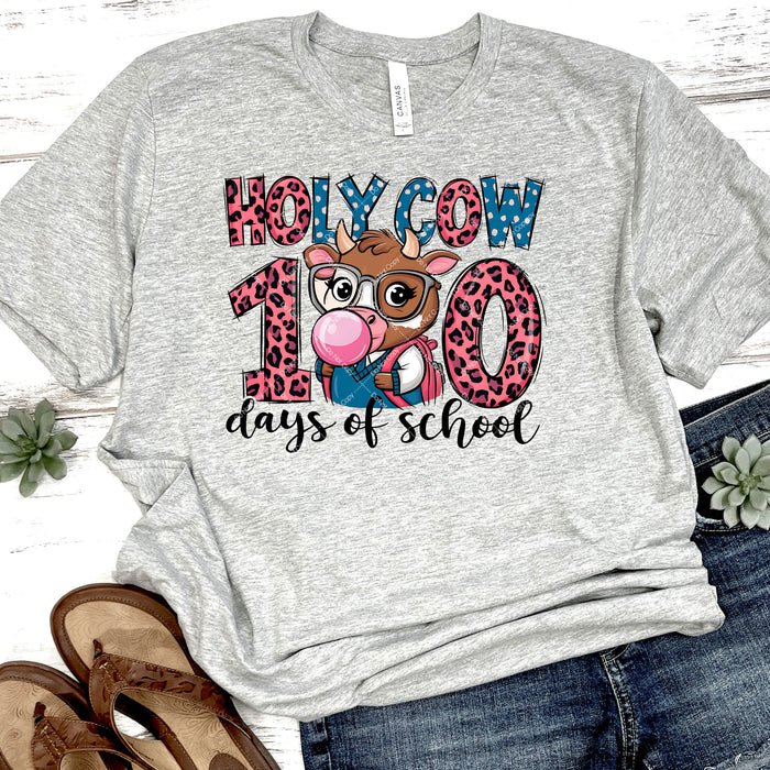 Holy Cow 100 Days of School DTF Transfer