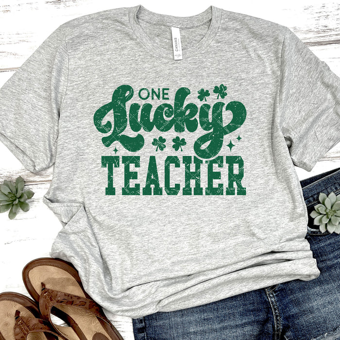 One Lucky Teacher  DTF Transfer