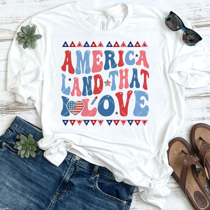 America Land That I Love  DTF Transfer