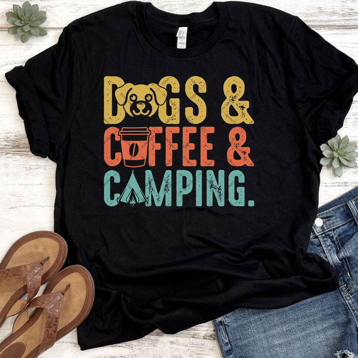 Dogs & Coffee & Camping DTF Transfer