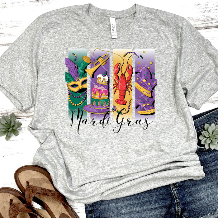 Mardis Gras DTF Transfer