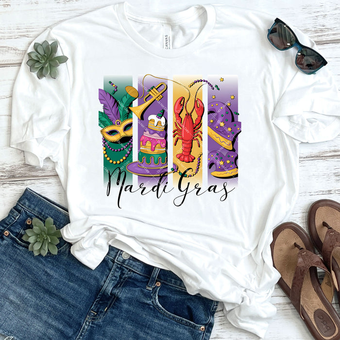 Mardis Gras DTF Transfer