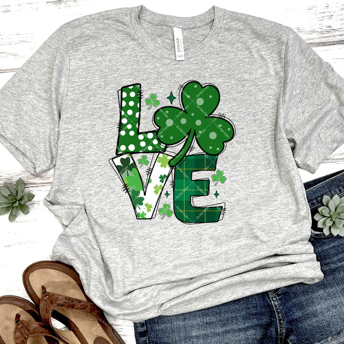 St. Patrick's Day LOVE DTF Transfer