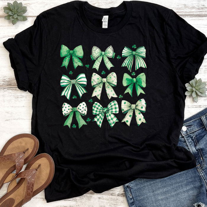 Shamrocks & Coquette Bows DTF Transfer