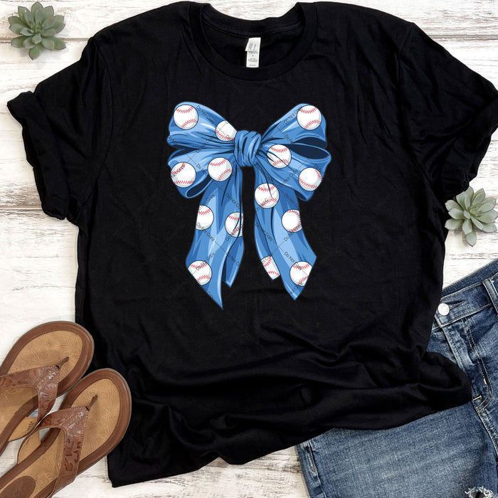 Baseball Bow DTF Transfer