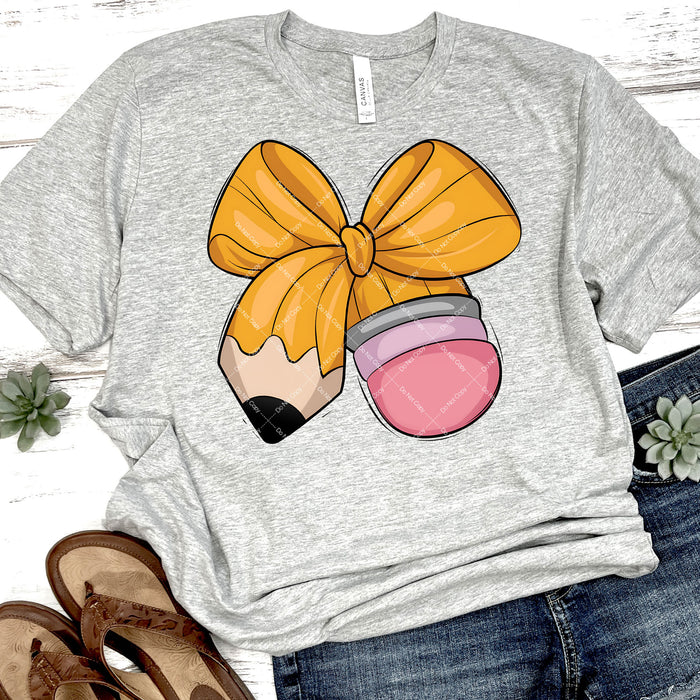 Pencil Bow DTF Transfer