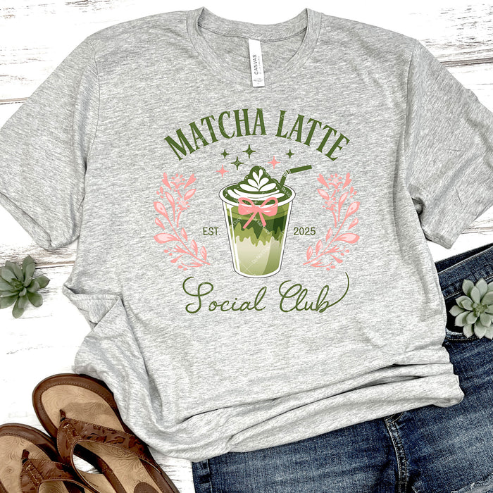 Matcha Latte Social Club DTF Transfer