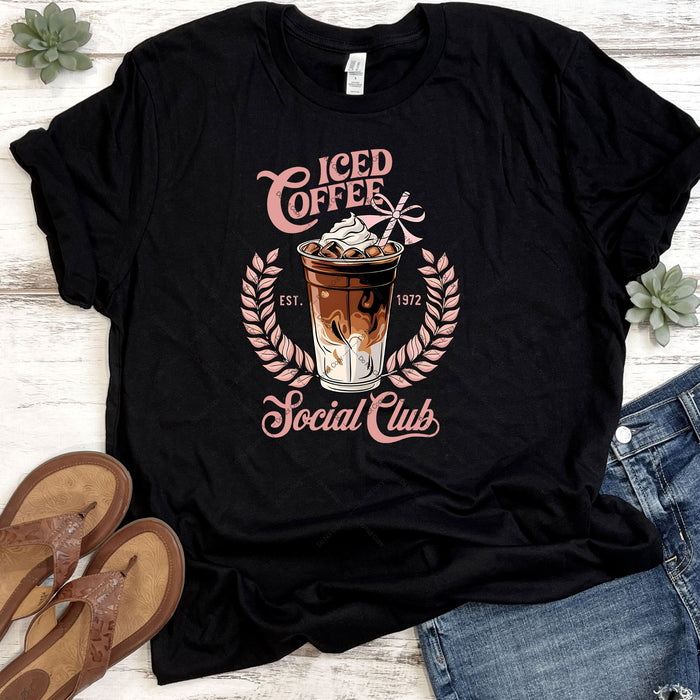 Iced Coffee Social Club DTF Transfer