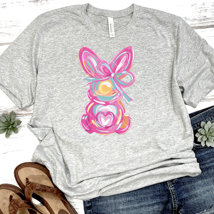 Cute Colorful Bunny DTF Transfer
