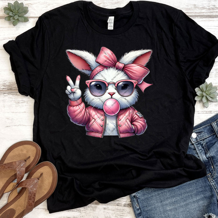 Cool Girl Bunny DTF Transfer
