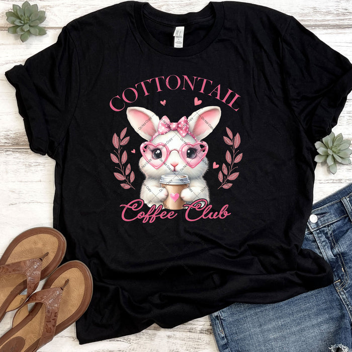 Cottontail Coffee Club DTF Transfer