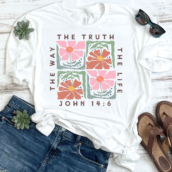 The Truth The Way The Life John 14:6 DTF Transfer