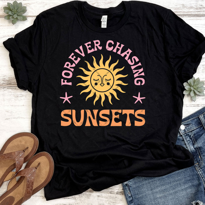Forever Chasing Sunsets DTF Transfer