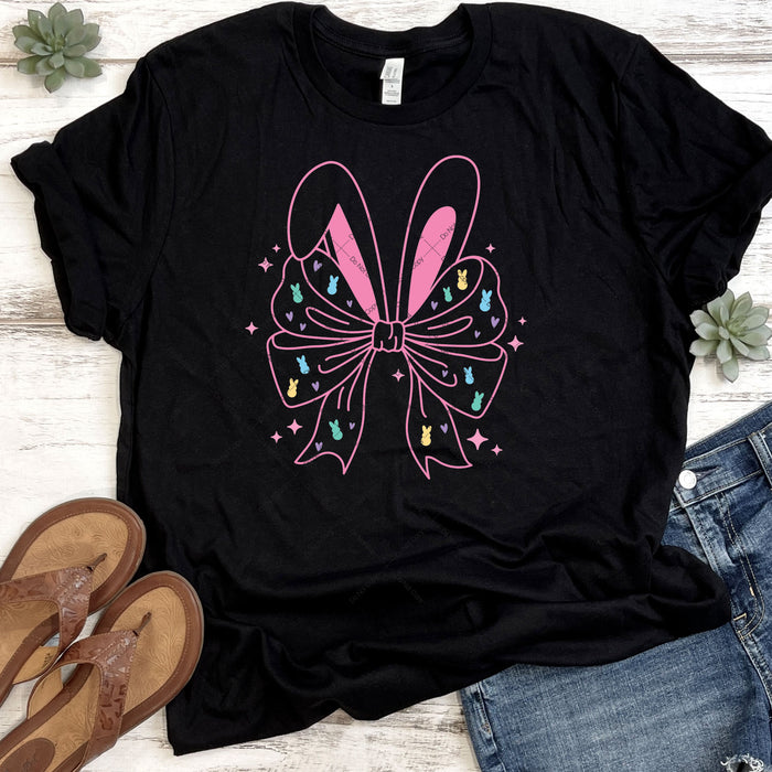 Bunny Ears & Bow DTF Transfer