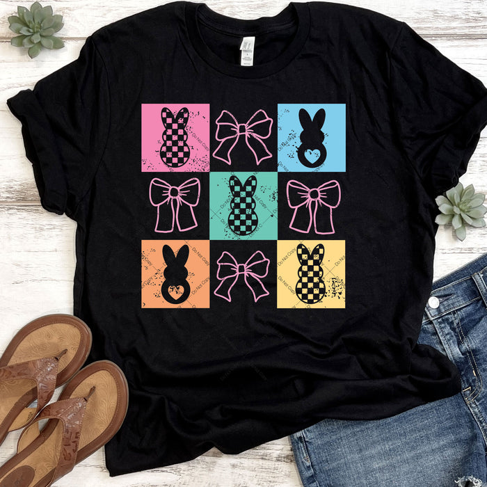 Easter Bunnies & Bows DTF Transfer
