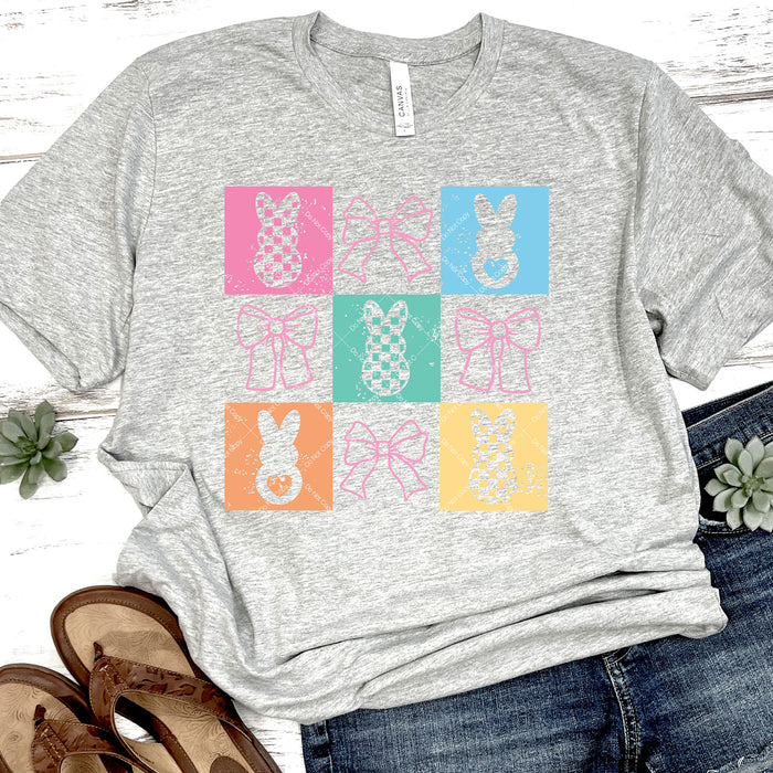 Easter Bunnies & Bows DTF Transfer