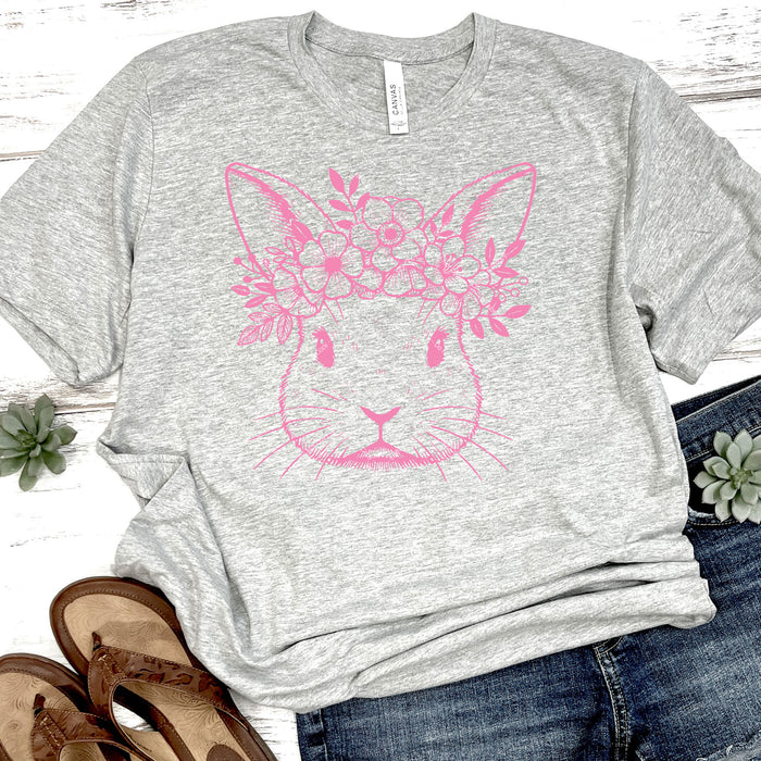 Cute Floral Bunny DTF Transfer