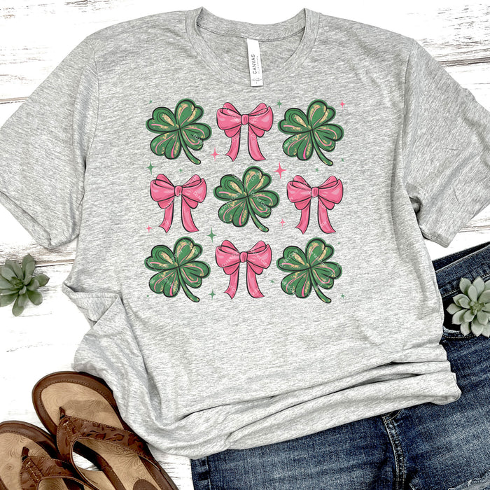 Shamrocks & Bows DTF Transfer